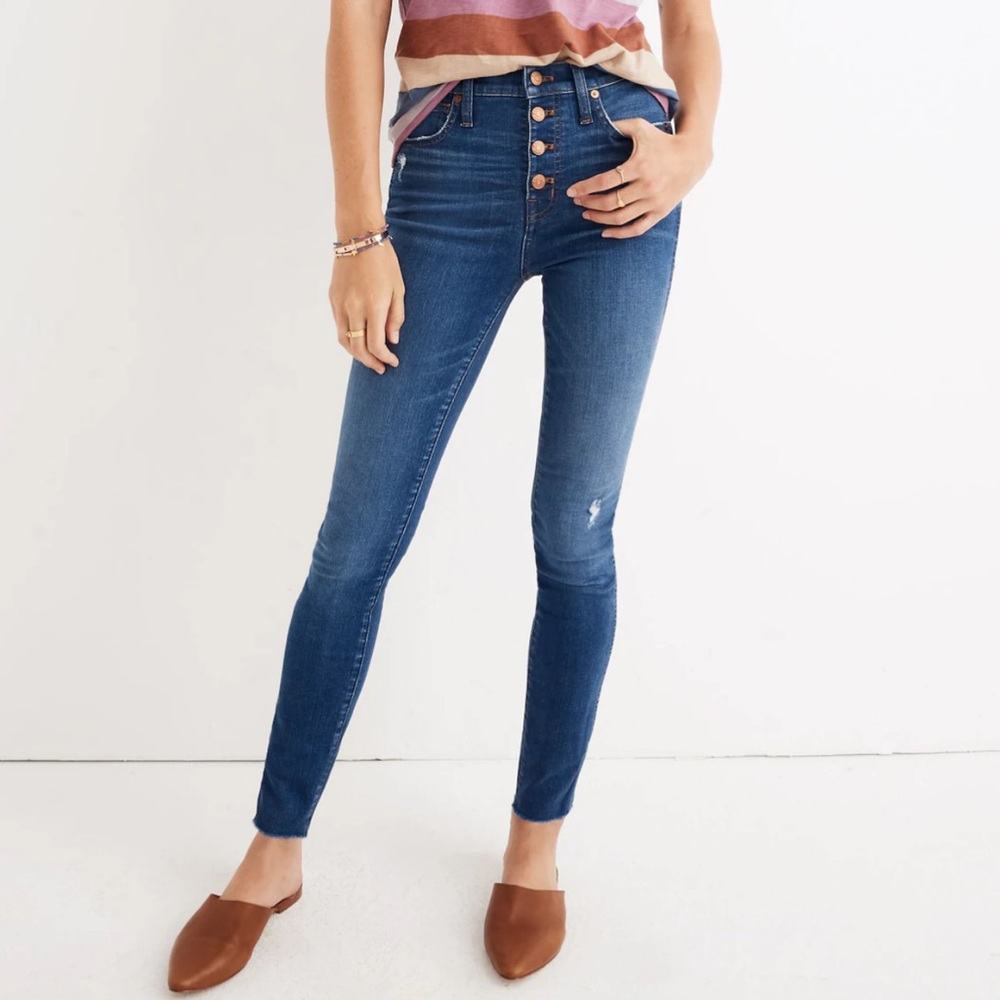 Madewell 10 in High Rise Skinny Jeans